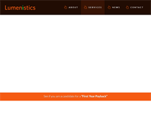 Tablet Screenshot of lumenistics.com